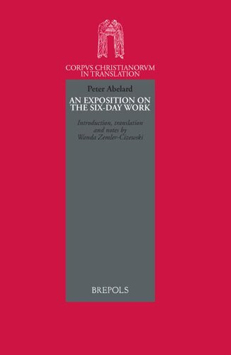 Peter Abelard An Exposition On The Sixday Work W Zemlercizewski