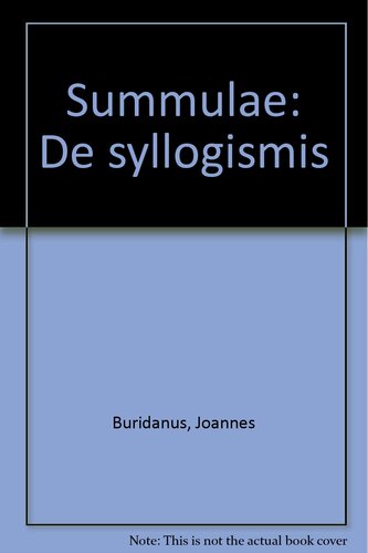 Summulae De Syllogismis Jean Buridan