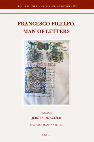 Francesco Filelfo Man Of Letters Jeroen De Keyser Ed