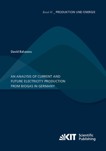 An Analysis Of Current And Future Electricity Production From Biogas In Germany David Balussou