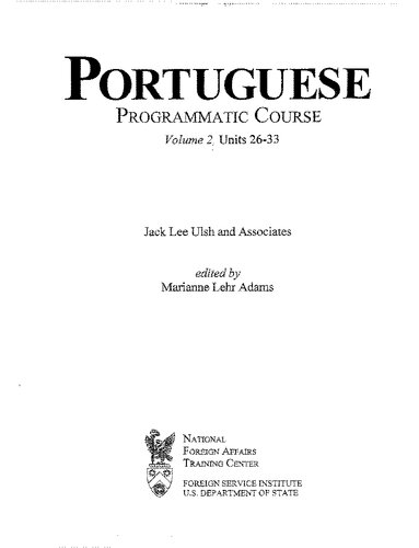 Portuguese Programmatic Course Volume 2 Coll