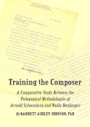 Training The Composer 1st Edition Barrett Ashley Johnson