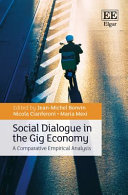 Social Dialogue In The Gig Economy Jeanmichel Bonvin Nicola Cianferoni