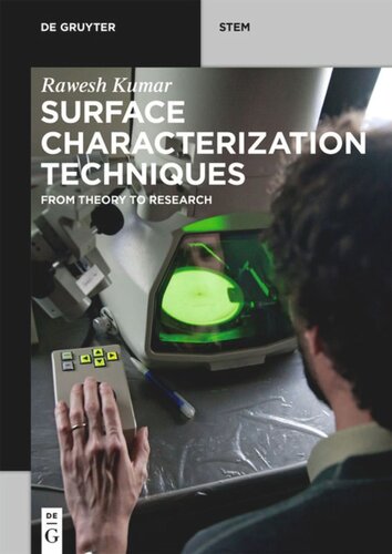 Surface Characterization Techniques From Theory To Research Rawesh Kumar