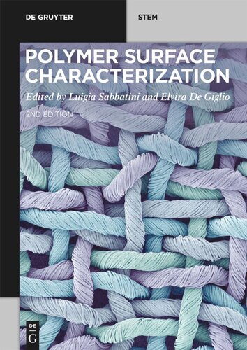 Polymer Surface Characterization 2nd Edition Luigia Sabbatini Editor Elvira De Giglio Editor