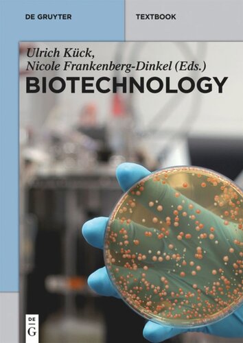 Biotechnology Ulrich Kck Editor Nicole Frankenbergdinkel Editor