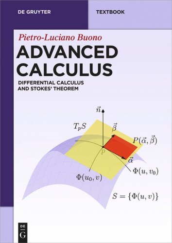 Advanced Calculus Differential Calculus And Stokes Theorem Pietroluciano Buono