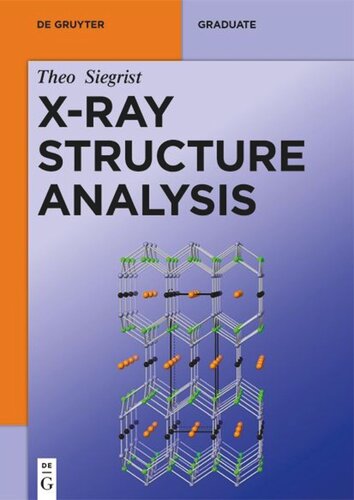 Xray Structure Analysis Theo Siegrist
