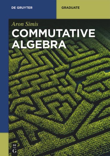 Commutative Algebra 1st Edition Aron Simis