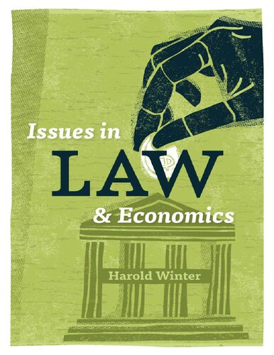 Issues In Law And Economics 1st Edition Harold Winter