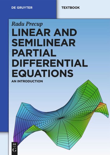 Linear And Semilinear Partial Differential Equations An Introduction Radu Precup