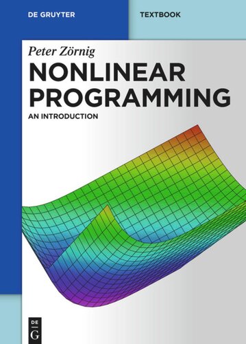 Nonlinear Programming An Introduction Peter Zrnig