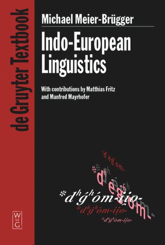 Indoeuropean Linguistics Michael Meierbrgger