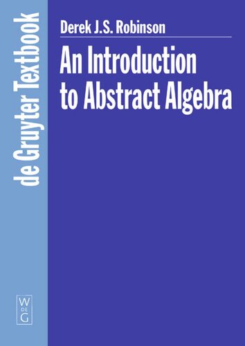 An Introduction To Abstract Algebra 2nd Edition Derek Js Robinson