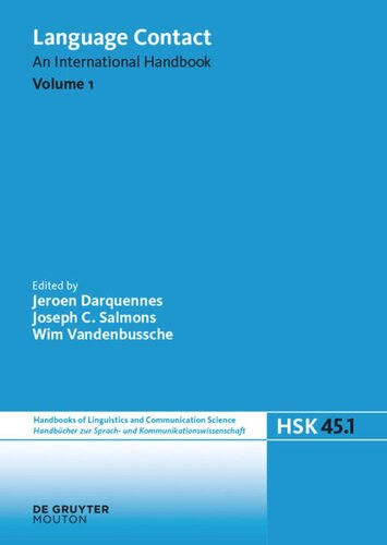 Language Contact Volume 1 Unknown