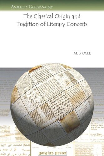 The Classical Origin And Tradition Of Literary Conceits M B Ogle