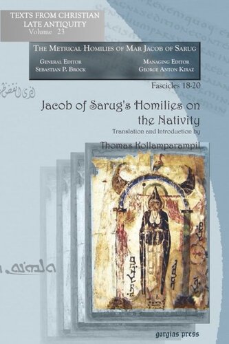 Jacob Of Sarugs Homilies On The Nativity Unknown