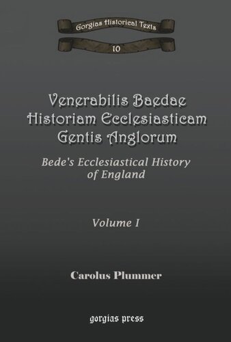 Venerabilis Baedae Historiam Ecclesiasticam Carolus Plummer