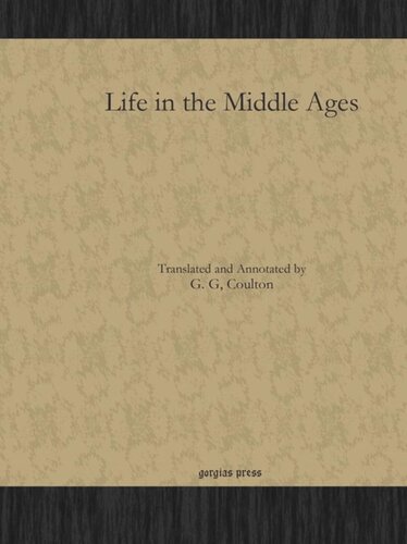 Life In The Middle Ages G G Coulton