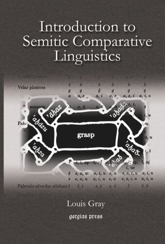 Introduction To Semitic Comparative Linguistics Louis Gray