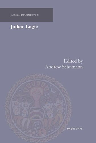Judaic Logic Andrew Schumann Editor