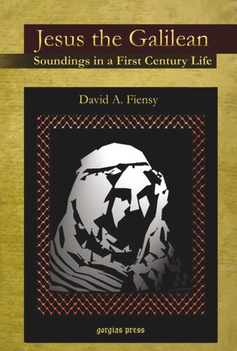 Jesus The Galilean Soundings In A First Century Life David A Fiensy