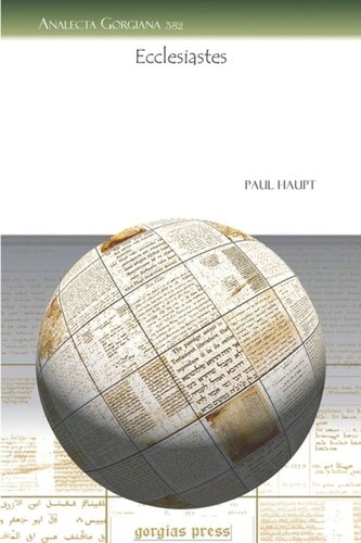Ecclesiastes Paul Haupt