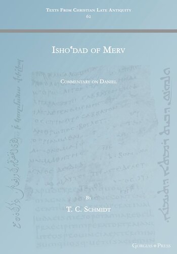 Ishodad Of Merv Commentary On Daniel T Schmidt
