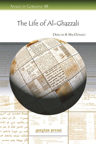The Life Of Alghazzali Duncan B Macdonald