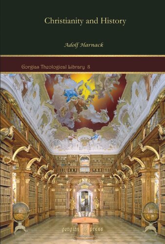 Christianity And History Adolf Harnack