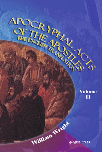 Apocryphal Acts Of The Apostles William Wright