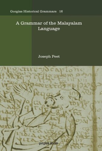 A Grammar Of The Malayalam Language Joseph Peet