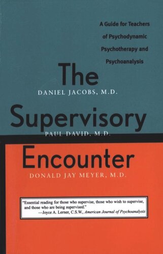The Supervisory Encounter Louis Dupre