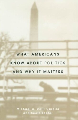 What Americans Know About Politics And Why It Matters Leah Price Editor