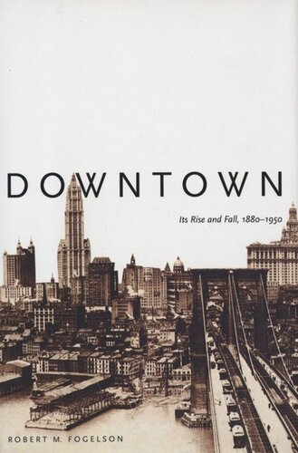 Downtown Its Rise And Fall 18801950 Robert M Fogelson