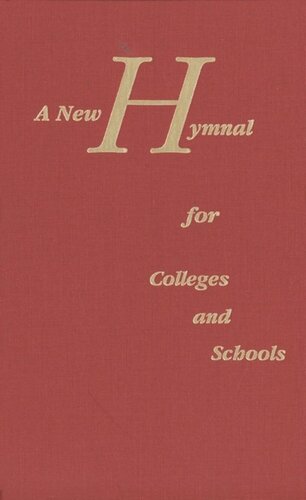 A New Hymnal For Colleges And Schools Kazik Simha Rotem Editor Barbara Harshav Editor