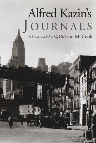 Alfred Kazins Journals Richard M Cook Editor