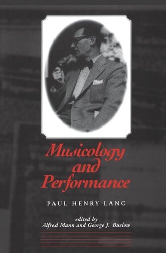 Musicology And Performance David R Mayhew