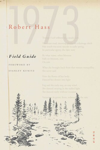 Field Guide Robert Hass Stanley Kunitz