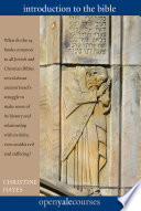 Introduction To The Bible Christine Hayes