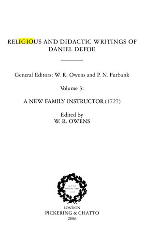 A New Family Instructor 1727 1st Edition Daniel Defoe