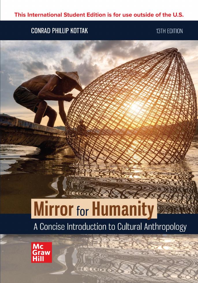 Mirror For Humanity A Concise Introduction To Cultural Anthropology 13e Ise 13thise Conrad Phillip Kottak