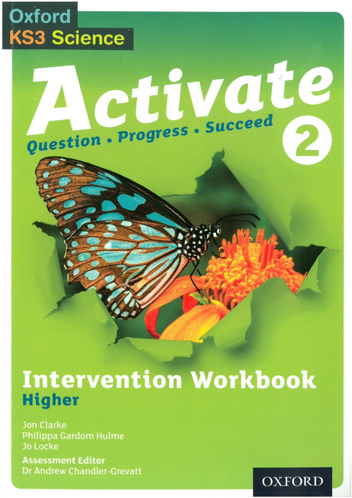 Activate 2 Question Progress Succeed Intervention Workbook Higher Jon Clarke