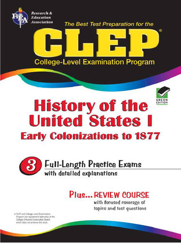 Clep History Of The United States I Rea Editors Of Rea