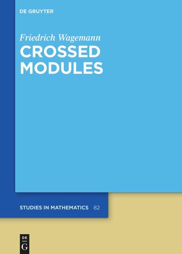 Crossed Modules Friedrich Wagemann