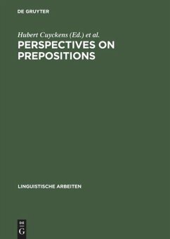 Perspectives On Prepositions Reprint 2013 Hubert Cuyckens Editor Günter Radden Editor