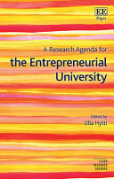 A Research Agenda For The Entrepreneurial University Ulla Hytti