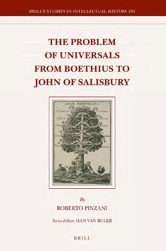 The Problem Of Universals From Boethius To John Of Salisbury Roberto Pinzani