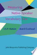 Measuring Nativespeaker Vocabulary Size Isp Nation Averil Coxhead