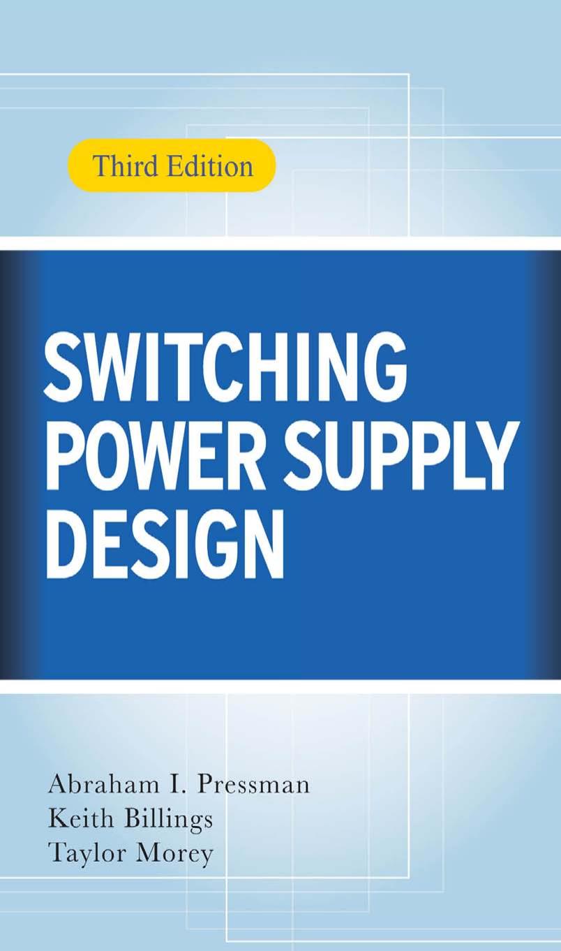 Switching Power Supply Design 3rd Ed Abraham Pressman Keith Billings